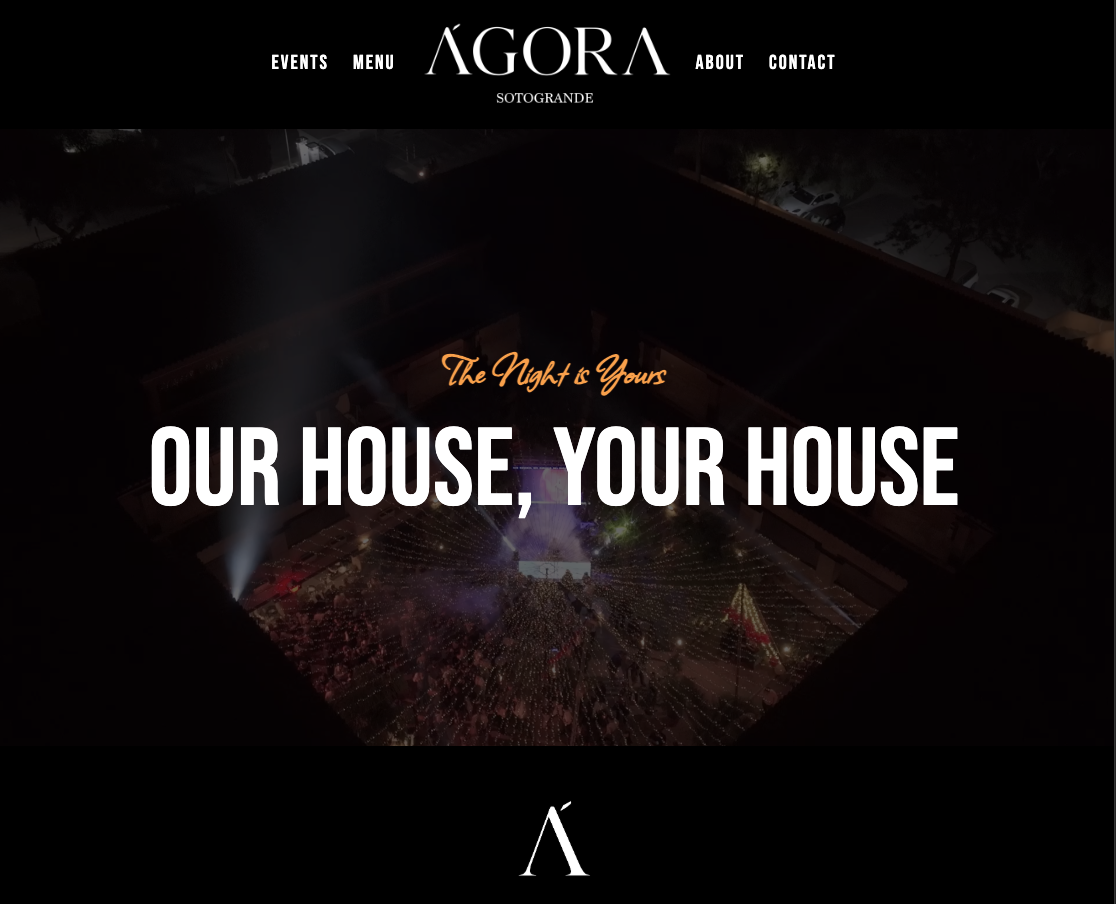 Ágora Sotogrande website screenshot